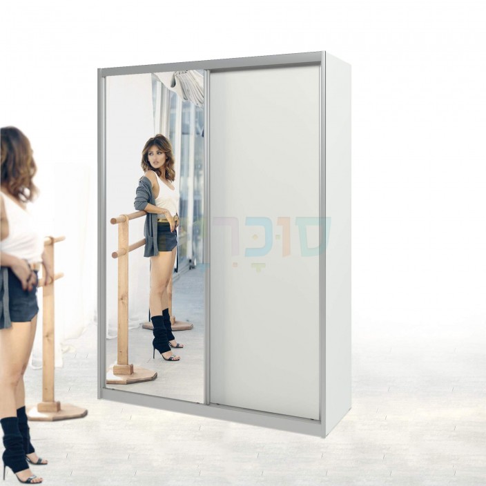 ארון הזזה לילדים דלת מראה פרמיום רוחב מ 210 ס"מ עד 240 ס"מ